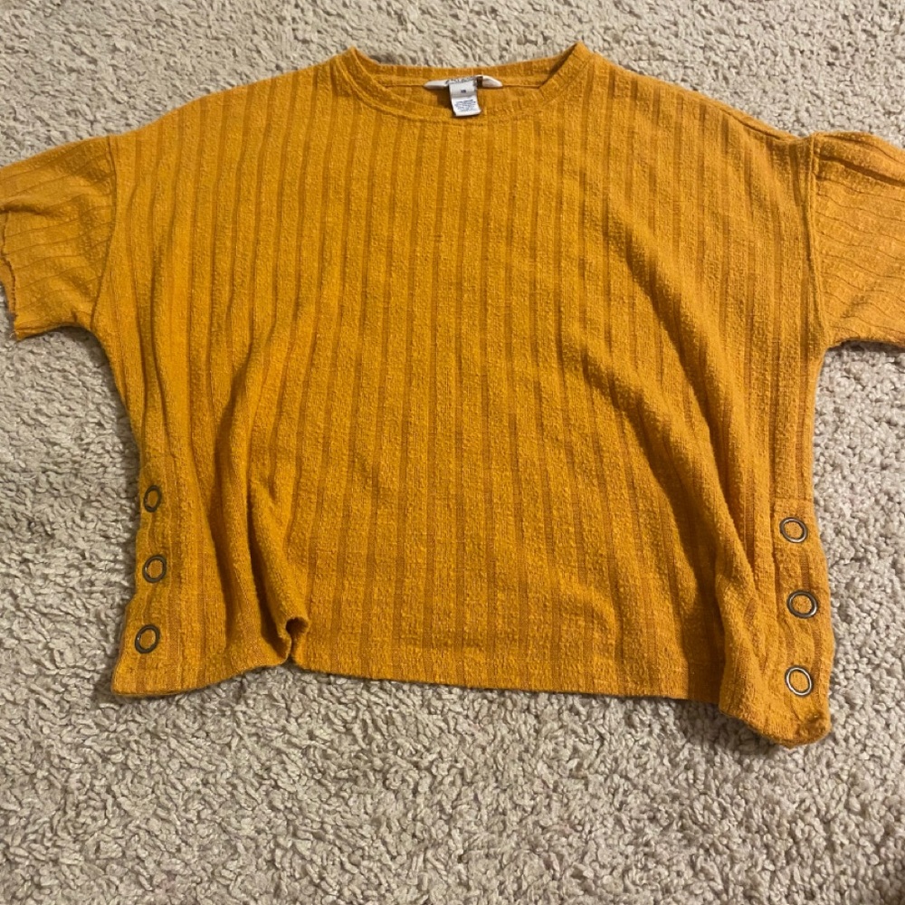 Orange crop top
